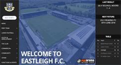 Desktop Screenshot of eastleighfc.com