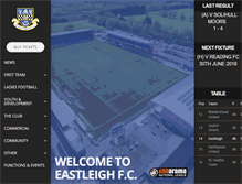 Tablet Screenshot of eastleighfc.com